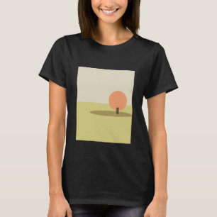 Fall Tree, Autumn Foliage, Minimalist Landscape, T T-Shirt