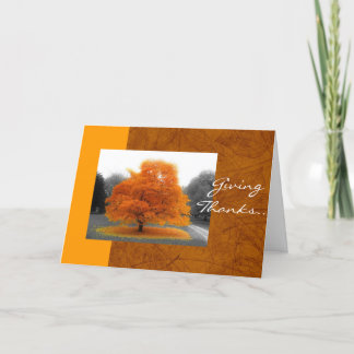 Fall Tree Holiday Card