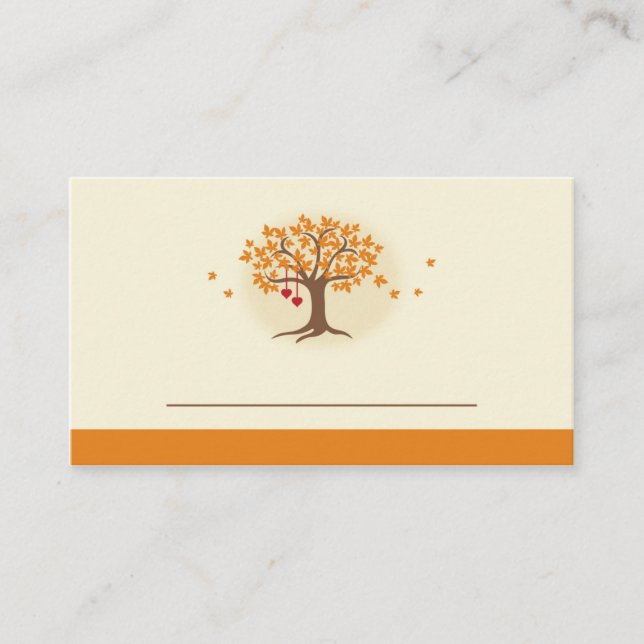 Fall Tree Place Card (Front)