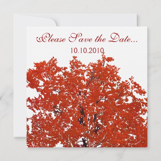 Fall Tree Save-the-date Save The Date (Front)