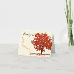 Fall Tree Thank you Card