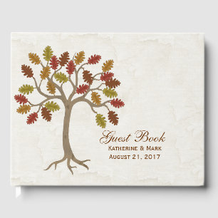 Fall Tree Wedding Guest Book
