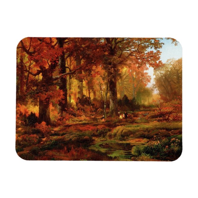 Fall Trees in Cresheim Glen (Philadelphia) Magnet (Horizontal)