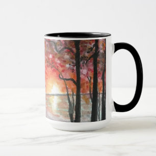 Fall Trees Large 15 oz. Coffee Mug