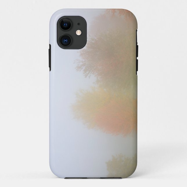 Fall trees shrouded in mist Case-Mate iPhone case (Back)