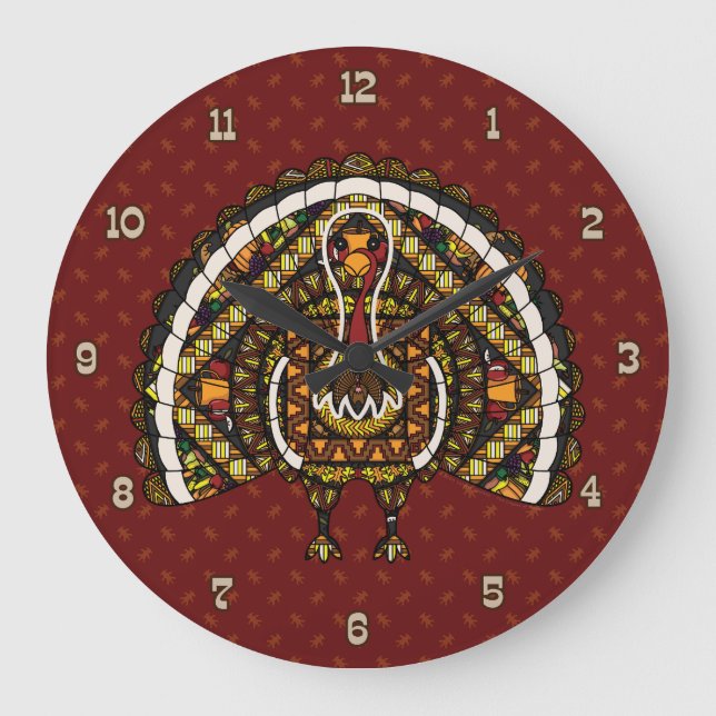 Fall Turkey Clock (Front)