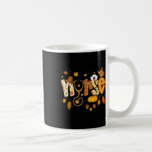 Fall Turkey Nurse Thanksgiving Health Worker Nursi Coffee Mug