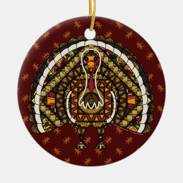 Fall Turkey Ornament (Front)