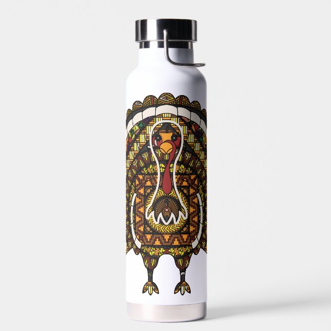 Fall Turkey Water Bottle (Left)