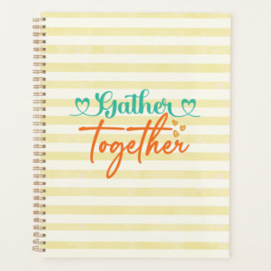 Fall Typography Design – “Gather Together” Autumn Planner