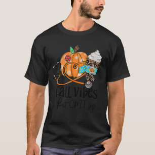 Fall Vibes And CMT Life Pumpkin Leopard Thanksgivi T-Shirt