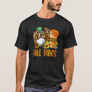 Fall Vibes And That Lunch Lady Life Pumpkin Thanks T-Shirt
