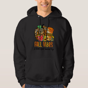 Fall Vibes And That Sped Teacher Life Pumpkin Than Hoodie