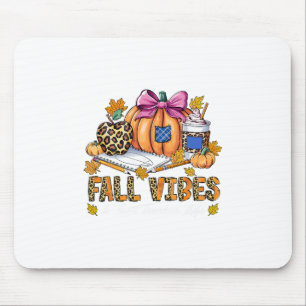 Fall Vibes And That Teacher Life Pencil Pumpkin Th Mouse Pad