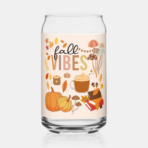 Fall Vibes Can Glass