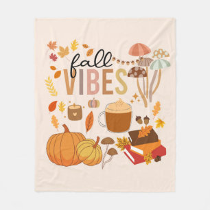 Fall Vibes Fleece Blanket