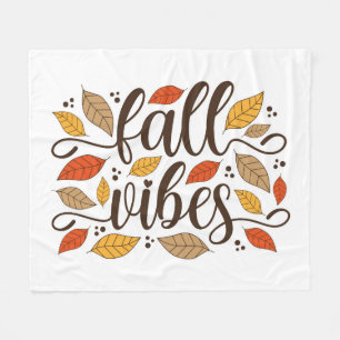 Fall Vibes Fleece Blanket