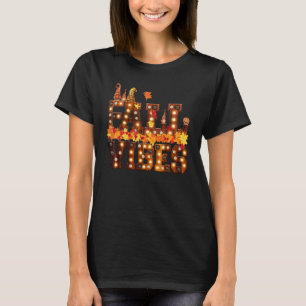 Fall Vibes Gnomies Hello Fall Autumn Kids Women Fa T-Shirt