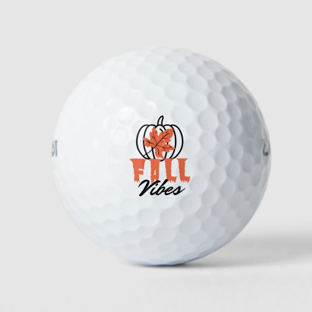 Fall Vibes Golf Balls (Front)