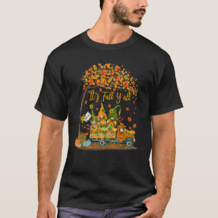 Fall Vibes It's Fall Y'all Funny Pumpkins Autumn G T-Shirt