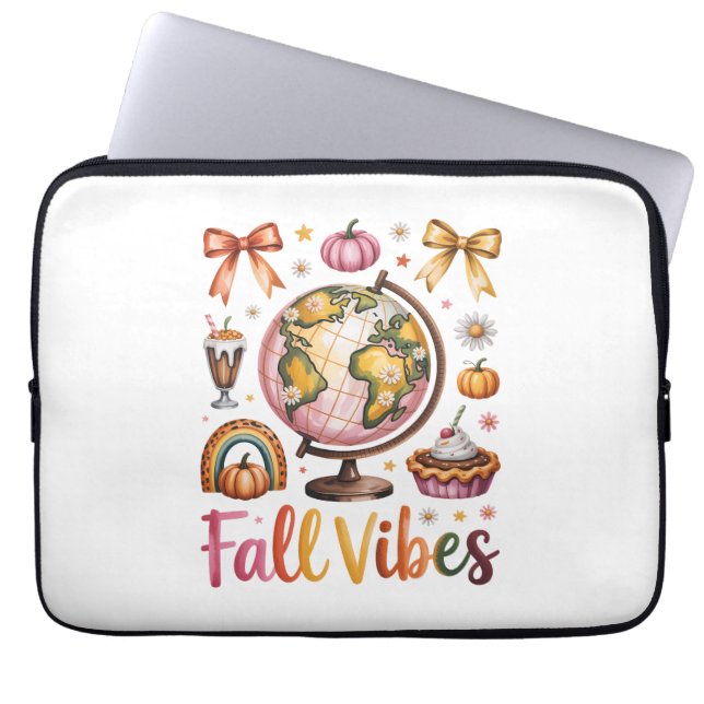 Fall Vibes Laptop Sleeve (Front)