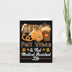 Fall Vibes Medical Istant Ma Pumpkin Spice Latte L Card