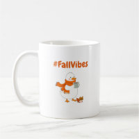 Fall Vibes Mug – Cute Duck Coffee Autumn Design