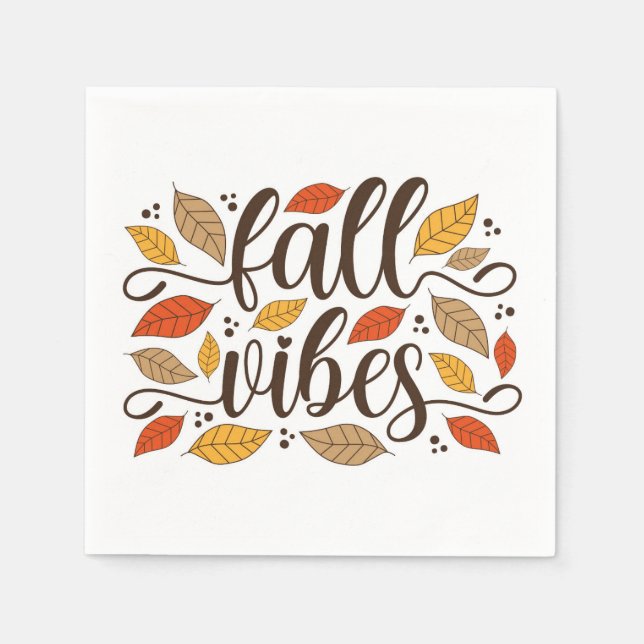 Fall Vibes Napkin (Front)