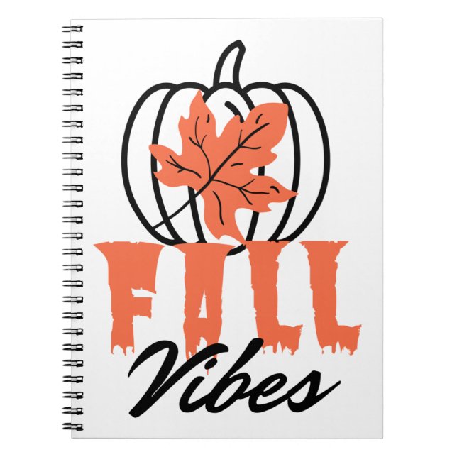Fall Vibes Notebook (Front)