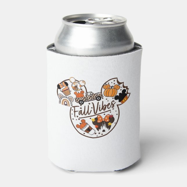 Fall Vibes Oversized T-Shirt.png Can Cooler (Can Front)