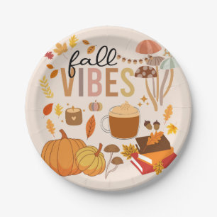 Fall Vibes Paper Plate