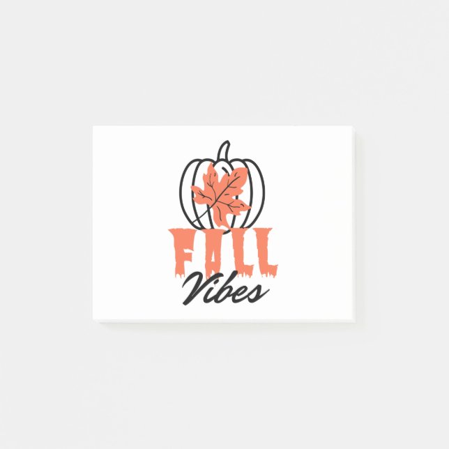 Fall Vibes Post-it Notes (Front)