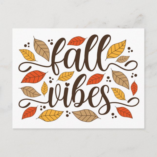Fall Vibes Postcard (Front)