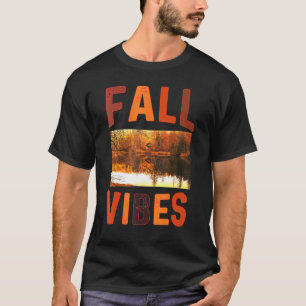 Fall Vibes Retro Pumpkin Spice Autumn Coffee   Tha T-Shirt