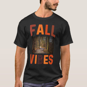 Fall Vibes Retro Pumpkin Spice Autumn Coffee Than T-Shirt