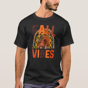 Fall Vibes Retro Pumpkin Spice Autumn Coffee Than T-Shirt
