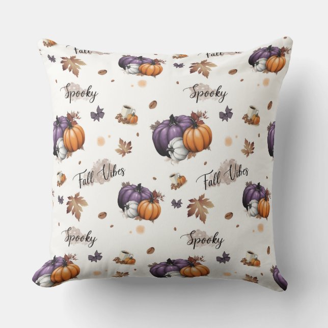 Fall Vibes Seamless Pattern  Cushion (Front)