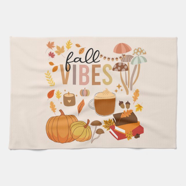 Fall Vibes Tea Towel (Horizontal)