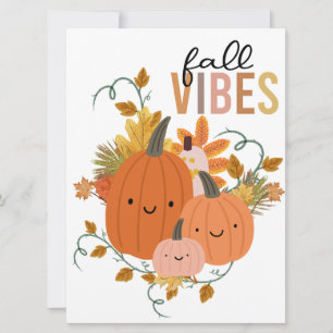 Fall Vibes, Thanksgiving , Fall season Holiday Card