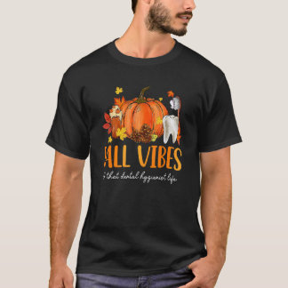 Fall Vibes & That Dental Hygienist Life Leopard Pu T-Shirt