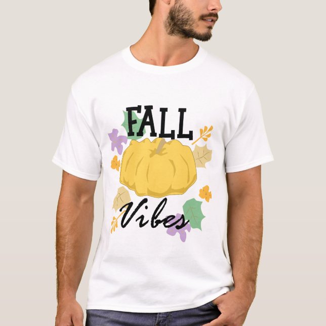 Fall Vibes Theme T-Shirt (Front)