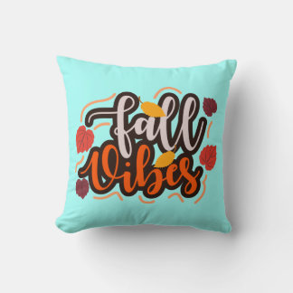 Fall Vibes Throw Pillow