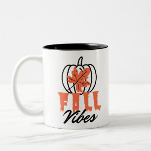 Fall Vibes Two-Tone Coffee Mug