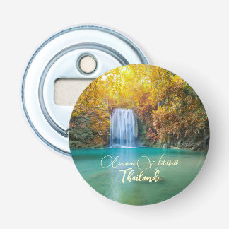 Fall View of Erawan Waterfall Thailand Bottle Opener