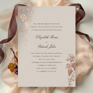 Fall Vineyard Winery Modern Classic Wheat Wedding