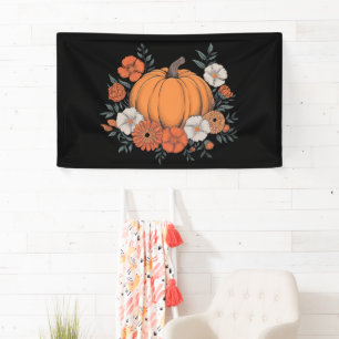 Fall Vintage Pumpkin Autumn Thanksgiving Banner