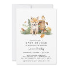 Fall Watercolor Fox | Woodland Autumn Baby Shower
