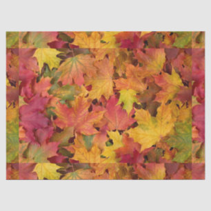 Fall Wedding Autumn Leaves Photo Brown Gold Orange Tissue Paper