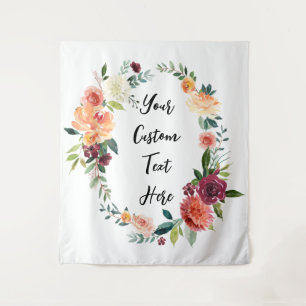 Fall Wedding Backdrop Photo Booth Decor Tapestry