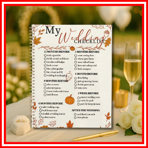 Fall Wedding Checklist Planner 